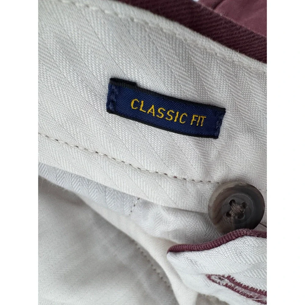 Polo Ralph Lauren Chino Pants‎ 31x32 Men Burgundy Classic Fit Preppy Golf
